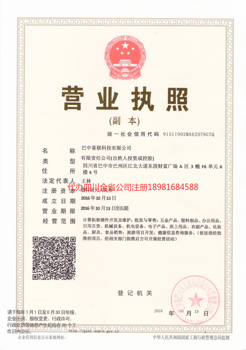 麻城麻城喜联科技有限公司